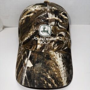 John Deere Golf Town Talk Real Tree Camo Cap Hat Revel Turf & Tractor Adjustable